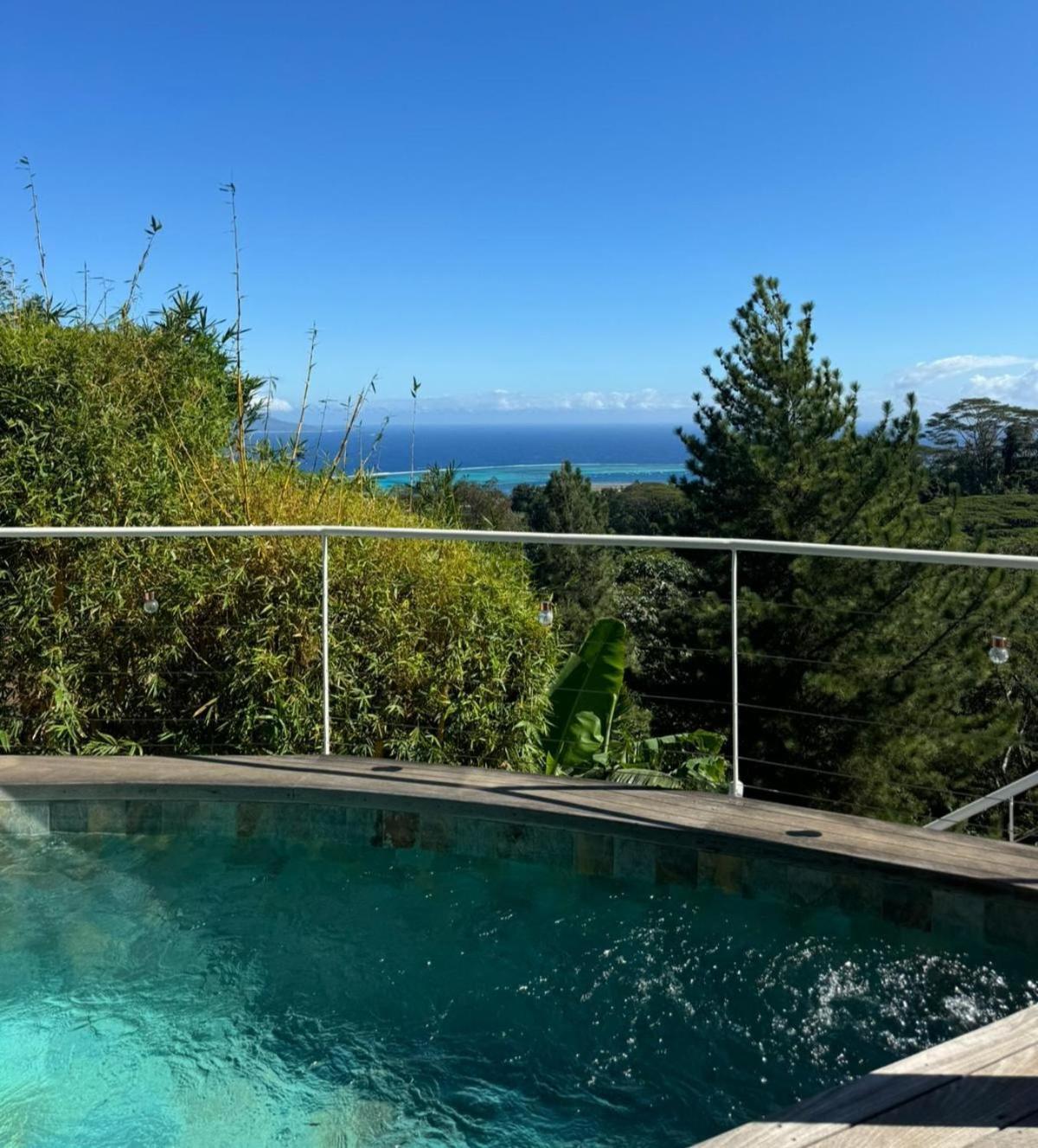 Logement Cosy Avec Piscine Et Vue Tahiti Punaauia Экстерьер фото